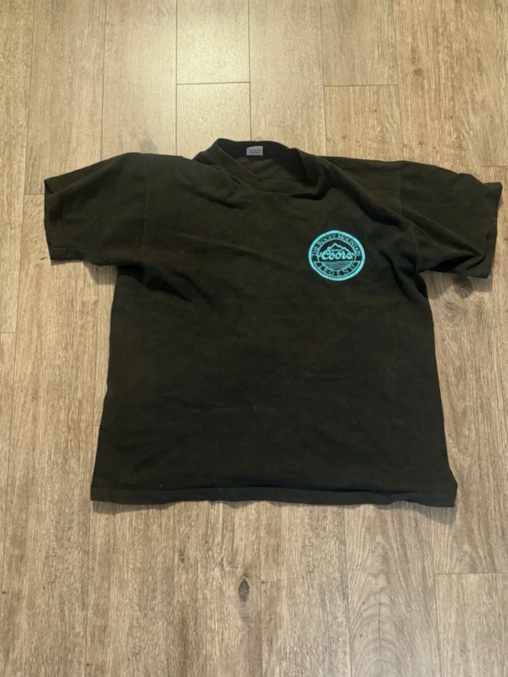 Vintage Original Coors Shirt Rodeo Days XL 1992 Rocky Mountain Legend Made USA